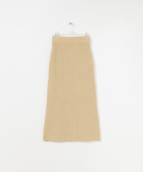 LAATO（ラート）の「FUWAFUWA KNIT SKIRT（スカート・レディース・チョコレート/ハニー・Free）」の2枚目の写真