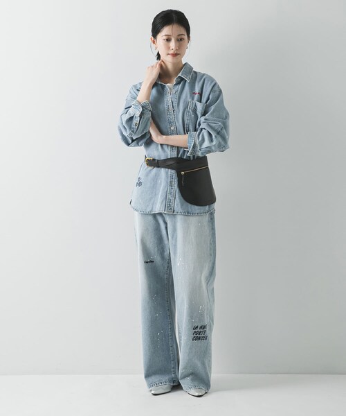 URBAN RESEARCH（アーバンリサーチ）の「『別注』PICCADILLY×URBAN RESEARCH　刺繍デニムパンツ（デニムパンツ・レディース・LT GRAY/LT INDIGO・36/38/40）」の18枚目の写真