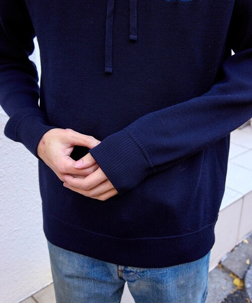 ADAM ET ROPE'（アダムエロペ）の「【GALLIA/ガッリア】Knit hoodie（パーカー・メンズ・グレー/ネイビー・50/52）」の20枚目の写真