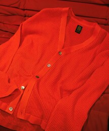ADAM ET ROPE' | 【別注】《BATONER / バトナー》GIMA STRAW YARN MESH CARDHIGAN / UNISEX(カーディガン/ボレロ)