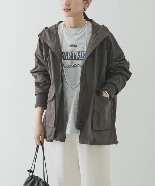 URBAN RESEARCH（アーバンリサーチ）の「コットンナイロンマウンテンパーカー（マウンテンパーカー・レディース・BLACK/CHARCOAL/BEIGE・FREE）」の18枚目の写真