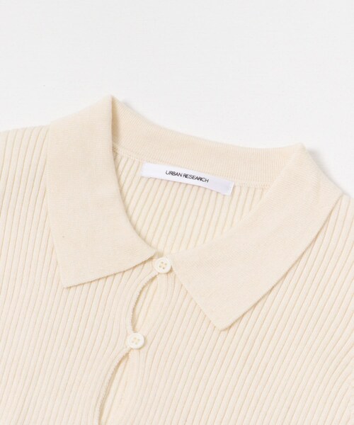 URBAN RESEARCH（アーバンリサーチ）の「シャツカラーリブニットカーディガン（カーディガン/ボレロ・レディース・MOSS GREEN/CHARCOAL/OFF・FREE）」の13枚目の写真