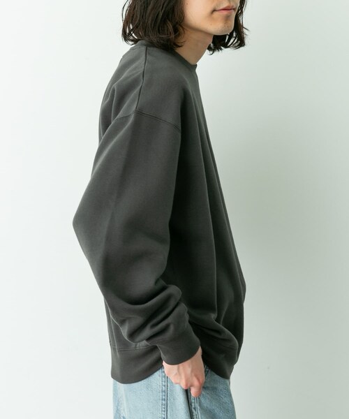 URBAN RESEARCH Sonny Label（アーバンリサーチサニーレーベル）の「HARRIS TWEEDポケットスウェットプルオーバー（スウェット・メンズ・オフ/チャコール/ブラック/ブラウン・M/L）」の20枚目の写真