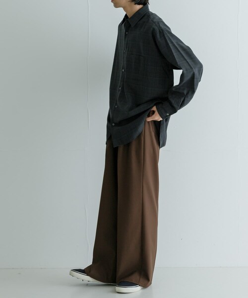URBAN RESEARCH（アーバンリサーチ）の「MARKAWARE　COMFORT FIT SHIRTS（シャツ/ブラウス・メンズ・CHA CHK/GREIGE CHK・2/3）」の8枚目の写真