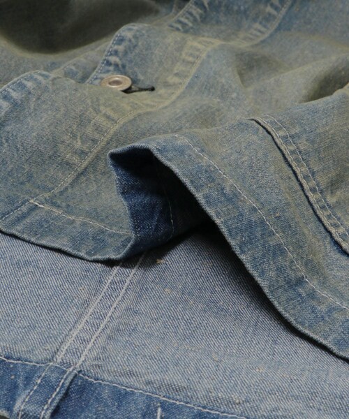 URBAN RESEARCH（アーバンリサーチ）の「HERILL　Nepdenim coveralljacket（カバーオール・メンズ・VT Worn/White・2/3）」の20枚目の写真