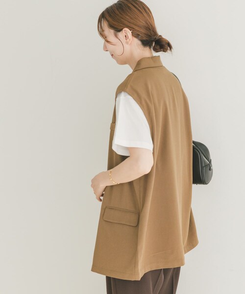 ITEMS URBANRESEARCH（アイテムズ アーバンリサーチ）の「ダブルブレストジレ（ベスト・レディース・CML/BLK・FREE）」の17枚目の写真