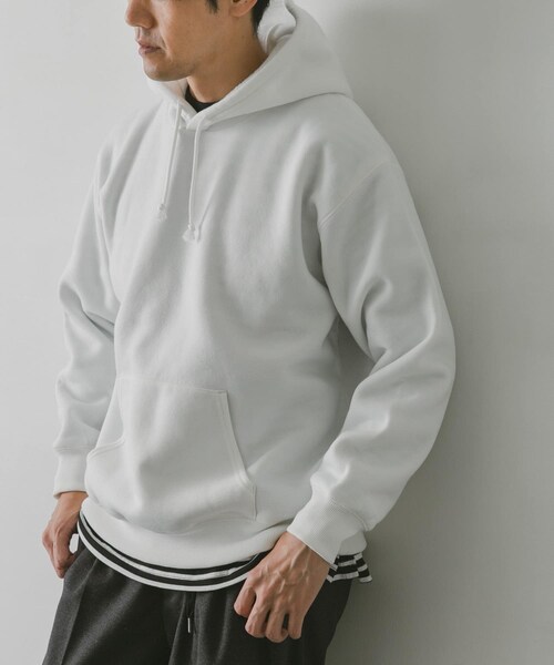 URBAN RESEARCH DOORS(アーバンリサーチドアーズ)の「『速乾』クイックドライ プルオーバーフーディ(パーカー・メンズ・BLUE GRAY/OFF/BEIGE/NAVY/ROYAL/RED・M/L/XL)」の8枚目の写真