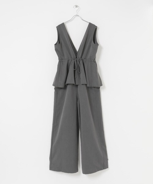 URBAN RESEARCH Sonny Label（アーバンリサーチサニーレーベル）の「ペプラムオールインワン（つなぎ/オールインワン・レディース・ブラック/グレー・36/38）」の21枚目の写真