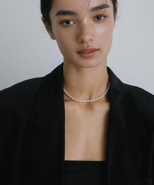 URBAN RESEARCH（アーバンリサーチ）の「decor『デコール』　Hematite Pearl Choker（ネックレス・レディース・SILVER・-）」の3枚目の写真