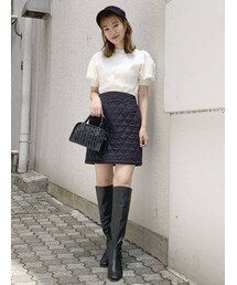 dazzlin | キルティングミニスカート(スカート)