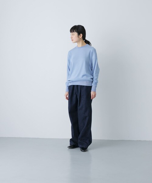 かぐれ（カグレ）の「1dozen　リラックスプルオーバー（Tシャツ/カットソー・レディース・Ash Blue/Oatmeal/Burgundy・1）」の14枚目の写真