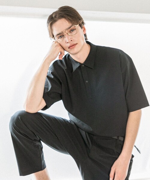 URBAN RESEARCH（アーバンリサーチ）の「『XLサイズあり』『撥水』SOLOTEX STRETCH ポロシャツ（ポロシャツ・メンズ・BLACK/D.NAVY/ICE GRAY・M/L/XL）」の6枚目の写真