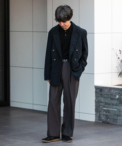 SENSE OF PLACE by URBAN RESEARCH（センスオブプレイスバイアーバンリサーチ）の「『セットアップ対応』 コーデュロイダブルルーズジャケット（テーラードジャケット・メンズ・BROWN/BLACK/L.KHAKI・M/L）」の20枚目の写真