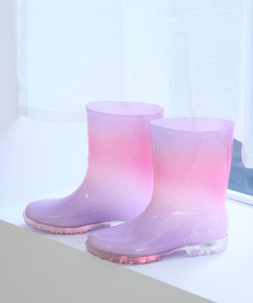 ROPE' PICNIC(ロペピクニック)の「【KIDS/キッズ】歩くと光るレインブーツ(ブーツ・キッズ・ラベンダー/ピンク・18/19/20/21)」の6枚目の写真