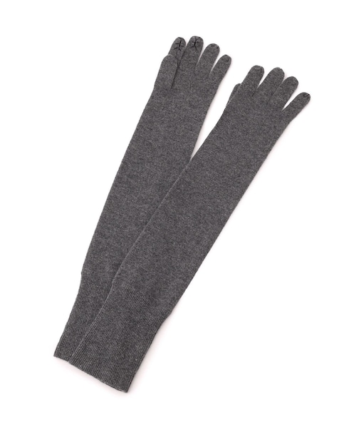 ADAM ET ROPE'(アダムエロペ)の「【J'aDoRe・一部店舗限定】【y YO(イーヨ)】grace long gloves / グローブ(手袋・レディース・グレー/キャメル/レッド・F)」の2枚目の写真
