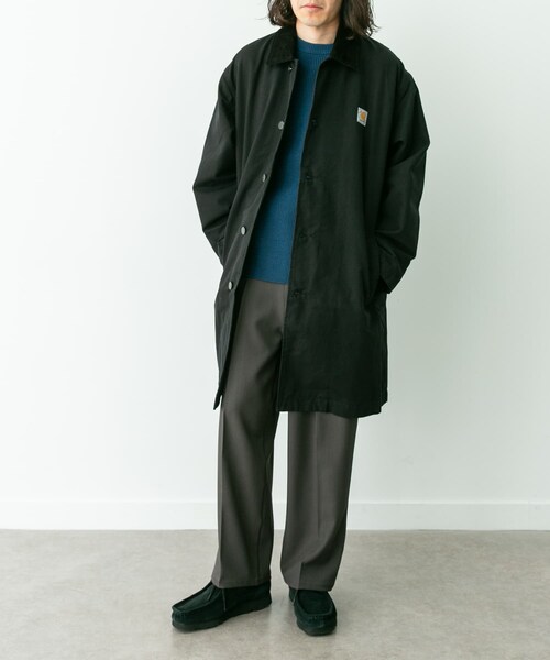 URBAN RESEARCH Sonny Label（アーバンリサーチサニーレーベル）の「carhartt　WEBSTER COAT（ステンカラーコート・メンズ・Black・S/M）」の6枚目の写真