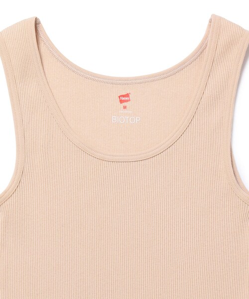 ADAM ET ROPE'（アダムエロペ）の「【Hanes for BIOTOP】2Pリブタンクトップ（タンクトップ・レディース・ベージュ・M）」の15枚目の写真