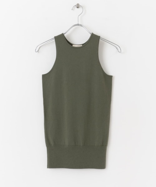 URBAN RESEARCH（アーバンリサーチ）の「w cashmere　knit tank top（タンクトップ・レディース・Khaki/Eggshell・FREE）」の18枚目の写真