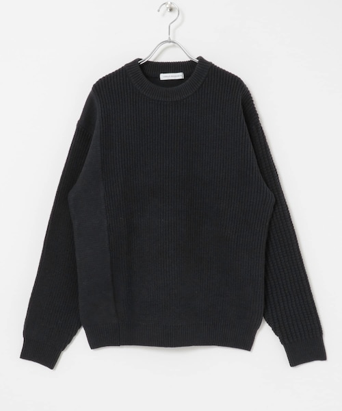 URBAN RESEARCH(アーバンリサーチ)の「クレイジーパターンニット(ニット/セーター・メンズ・CHARCOAL/OFF/NAVY・M/L)」の3枚目の写真