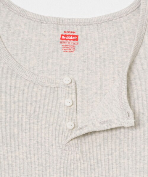 SENSE OF PLACE by URBAN RESEARCH（センスオブプレイスバイアーバンリサーチ）の「『別注』Healthknit×SENSE OF PLACE　タンクトップ（タンクトップ・メンズ・WHITE/BLACK/OATMEAL・M/L）」の18枚目の写真