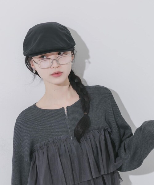 SMELLY（スメリー）の「ドロストハンチング（ハンチング/ベレー帽・レディース・BRN/BLK・-）」の6枚目の写真