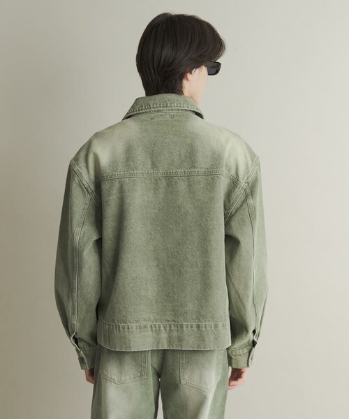SENSE OF PLACE by URBAN RESEARCH（センスオブプレイスバイアーバンリサーチ）の「ツイストデニムブルゾン（デニムジャケット・メンズ・GREEN/L.INDIGO・M/L）」の16枚目の写真