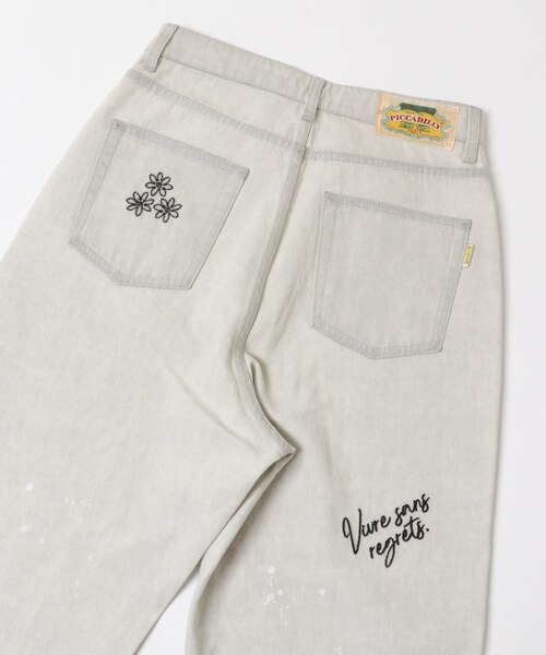 URBAN RESEARCH(アーバンリサーチ)の「『別注』PICCADILLY×URBAN RESEARCH 刺繍デニムパンツ(デニムパンツ・レディース・LT GRAY/LT INDIGO・36/38/40)」の5枚目の写真