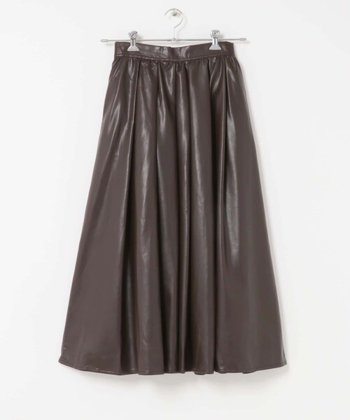 URBAN RESEARCH ROSSO（アーバンリサーチロッソ）の「F by ROSSO　タックボリュームスカート（スカート・レディース・BROWN/BLACK・36/38）」の20枚目の写真