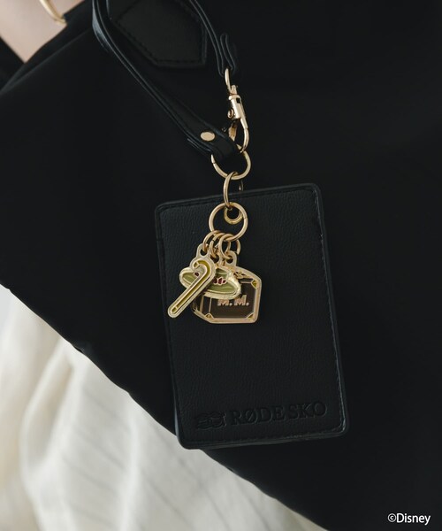 RODE SKO（ロデスコ）の「別注/Disney/パスケース付トート（トートバッグ・レディース・BLACK/BEIGE・One）」の5枚目の写真
