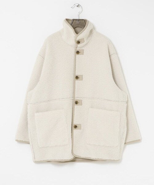 URBAN RESEARCH(アーバンリサーチ)の「ECOPELフェイクムートンリバーシブルコート(ムートンコート・レディース・IVO×CML/BRN×BRN/OFF×GREGE・Free)」の12枚目の写真