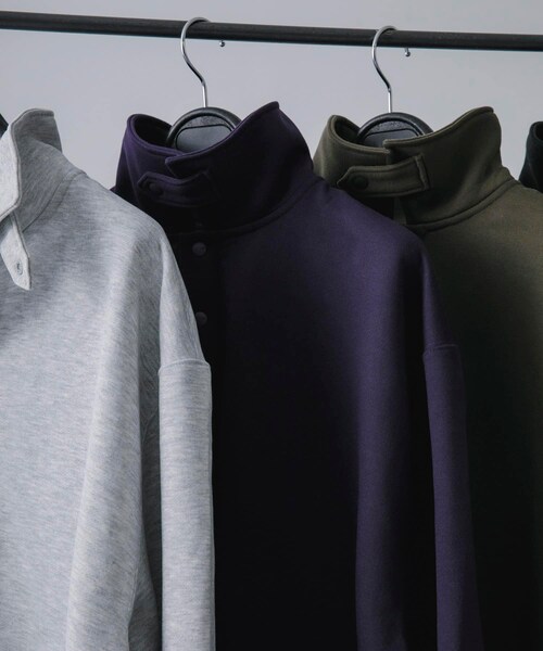 URBAN RESEARCH（アーバンリサーチ）の「DAIWA PIER39　TECH SWEAT SNAP PULLOVER（スウェット・メンズ・BLACK/PURPLE/BROWNKHAKI/H GRAY・S/M/L/XL）」の11枚目の写真