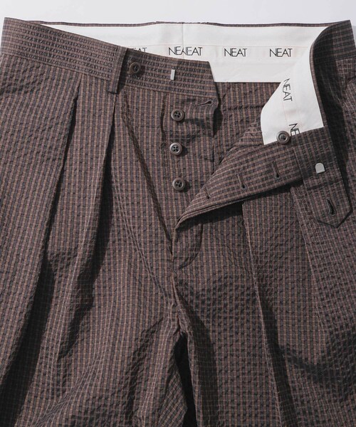 URBAN RESEARCH(アーバンリサーチ)の「『別注』NEAT×URBS DOT'S SEERSUCKER WIDE(その他パンツ・メンズ・BLACK/BROWN・44/46/48/50)」の16枚目の写真