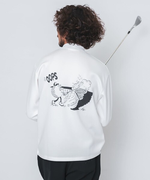 URBAN RESEARCH Sonny Label（アーバンリサーチサニーレーベル）の「OOPS×RYUAMBE 　モックネックロングTシャツ（Tシャツ/カットソー・メンズ・OFF/BLACK/GREEN・M/L/XL）」の17枚目の写真