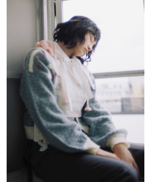 merry jenny（メリージェニー）の「big collar ベスト（その他トップス・レディース・オフホワイト/ブラック/アイボリー・F）」の19枚目の写真