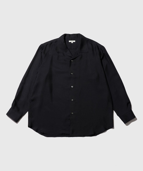ADAM ET ROPE'（アダムエロペ）の「【BODHI/ボーディ】 VACANCES  WASHABLE MATTE SILK LS SHIRT（シャツ/ブラウス・メンズ・ネイビー・2/3）」の2枚目の写真