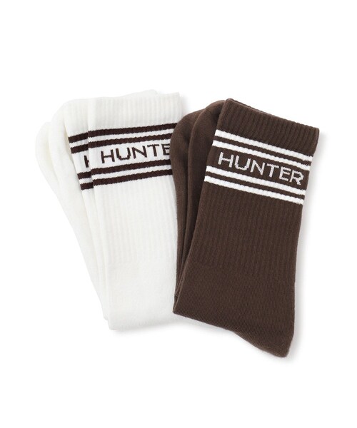 ADAM ET ROPE'（アダムエロペ）の「【HUNTER for ADAM ET ROPE'】別注 HUNTER BRANDED CREW 2PACK SOCKS（ソックス/靴下・レディース・ブラウン・M/S）」の14枚目の写真