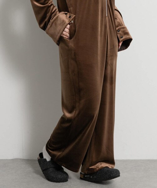 THE GOODLAND MARKET（ザグッドランドマーケット）の「&her　Velor All in one（サロペット/オーバーオール・レディース・BLACK/BROWN・36/38）」の20枚目の写真