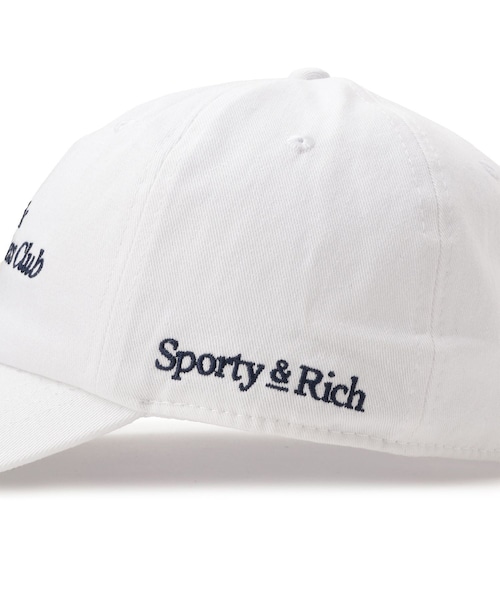 ADAM ET ROPE'(アダムエロペ)の「【Sporty&Rich(スポーティー アンド リッチ)】Modern Hat(キャップ・レディース・ホワイト/ネイビー・F)」の13枚目の写真