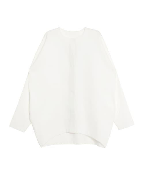 ELENDEEK（エレンディーク）の「COCOON FORM CD（カーディガン/ボレロ・レディース・オフホワイト/ブラック/ピンク/ミントグリーン/ブラウン・F）」の2枚目の写真