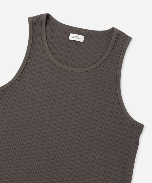 Saturdays NYC(サタデーズ ニューヨークシティ )の「Venice Rib Tank(タンクトップ・レディース・ブラック/チャコール/キナリ・L/M/S/XL)」の16枚目の写真