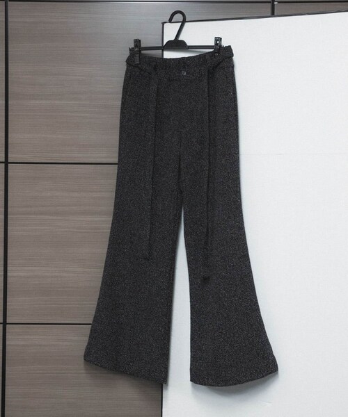 SENSE OF PLACE by URBAN RESEARCH（センスオブプレイスバイアーバンリサーチ）の「『わたべ×SOP』『セットアップ対応』ツイードワイドフレアパンツ（その他パンツ・メンズ・BLK×WHT/BLACK・M/L）」の18枚目の写真