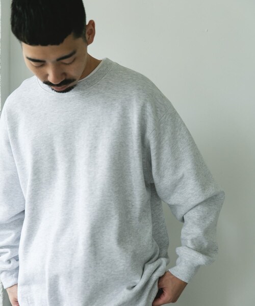 URBAN RESEARCH DOORS（アーバンリサーチドアーズ）の「裏起毛クルーネックスウェット（スウェット・メンズ・ASH GRAY/OLIVE/NAVY/TOP CCL・M/L）」の18枚目の写真