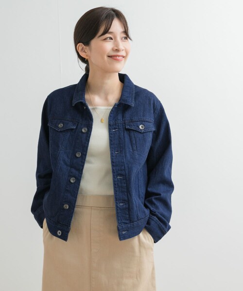 URBAN RESEARCH DOORS（アーバンリサーチドアーズ）の「Denim Jacket（デニムジャケット・レディース・INDIGO/ONE WASH・M）」の6枚目の写真