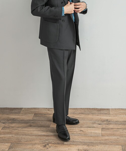 URBAN RESEARCH DOORS(アーバンリサーチドアーズ)の「LIFE STYLE TAILOR ウールライクツイルコンフォータブルパンツ(スラックス・メンズ・NAVY/OLV BROWN/BLUE GRAY・S/M/L/XL)」の6枚目の写真