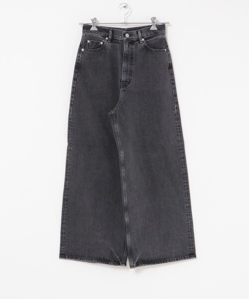 かぐれ（カグレ）の「YLEVE　DENIM HIGH WAIST WIDE（デニムパンツ・レディース・CHARCOAL/INDIGO・1）」の3枚目の写真
