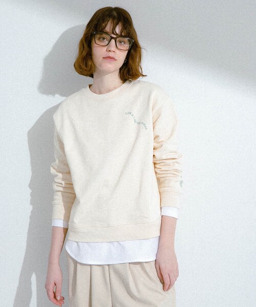 URBAN RESEARCH Sonny Label（アーバンリサーチサニーレーベル）の「TOYAMEGコラボアートプリントスウェット（スウェット・レディース・グレー/アイボリー/ピンク・Free）」の6枚目の写真