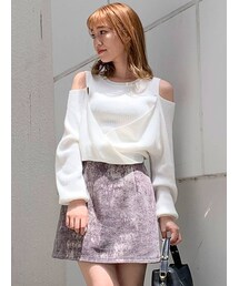 dazzlin | ジャカードランダムミニスカート(スカート)