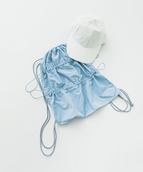 SMELLY（スメリー）の「ドロストギャザーナップサック（バックパック/リュック・レディース・L.BLU/BLK・-）」の16枚目の写真