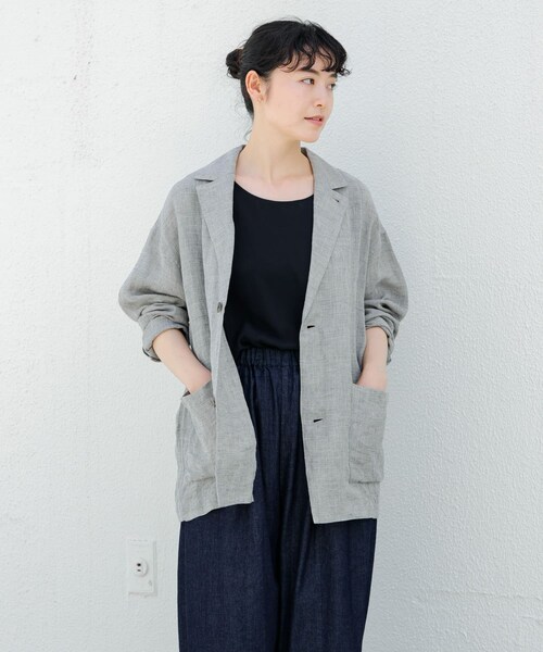 かぐれ（カグレ）の「フィブリルタフタタンクトップ（タンクトップ・レディース・BLACK/CAMEL・FREE）」の12枚目の写真