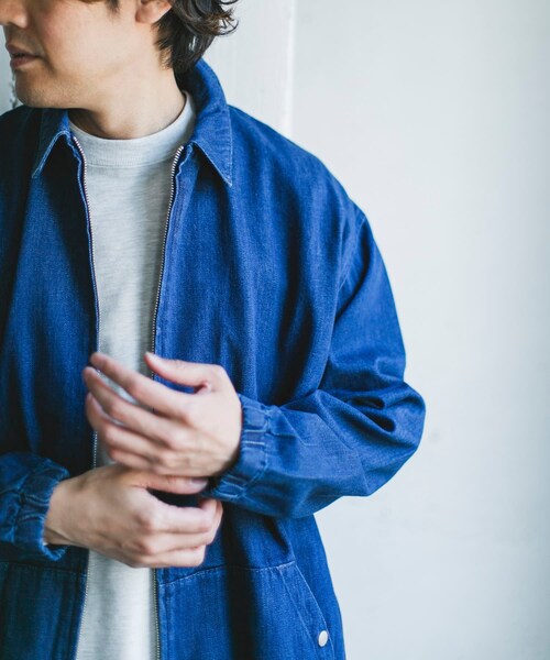 URBAN RESEARCH DOORS(アーバンリサーチドアーズ)の「Denim Zip Blouson(デニムジャケット・メンズ・INDIGO/ONE WASH・M/L/XL)」の4枚目の写真